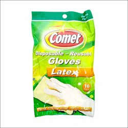 Comet Disposable Latex Gloves 10ct
