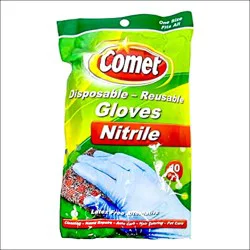 Comet Nitrile Disp Glvs 10ct