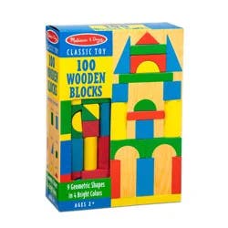 Melissa & Doug® Classic Wooden Blocks Set, 100 pc