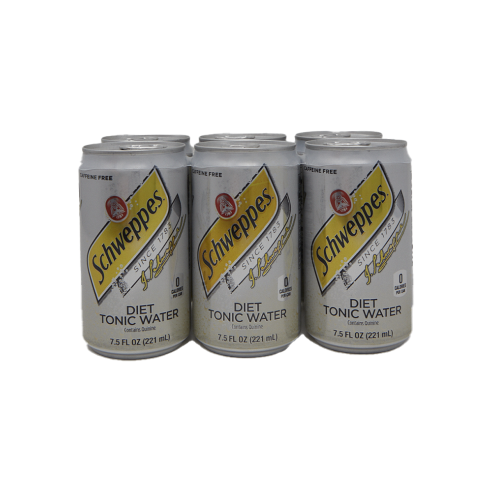 slide 1 of 1, Schweppes Diet Tonic Soda  , 6 ct; 7.5 fl oz
