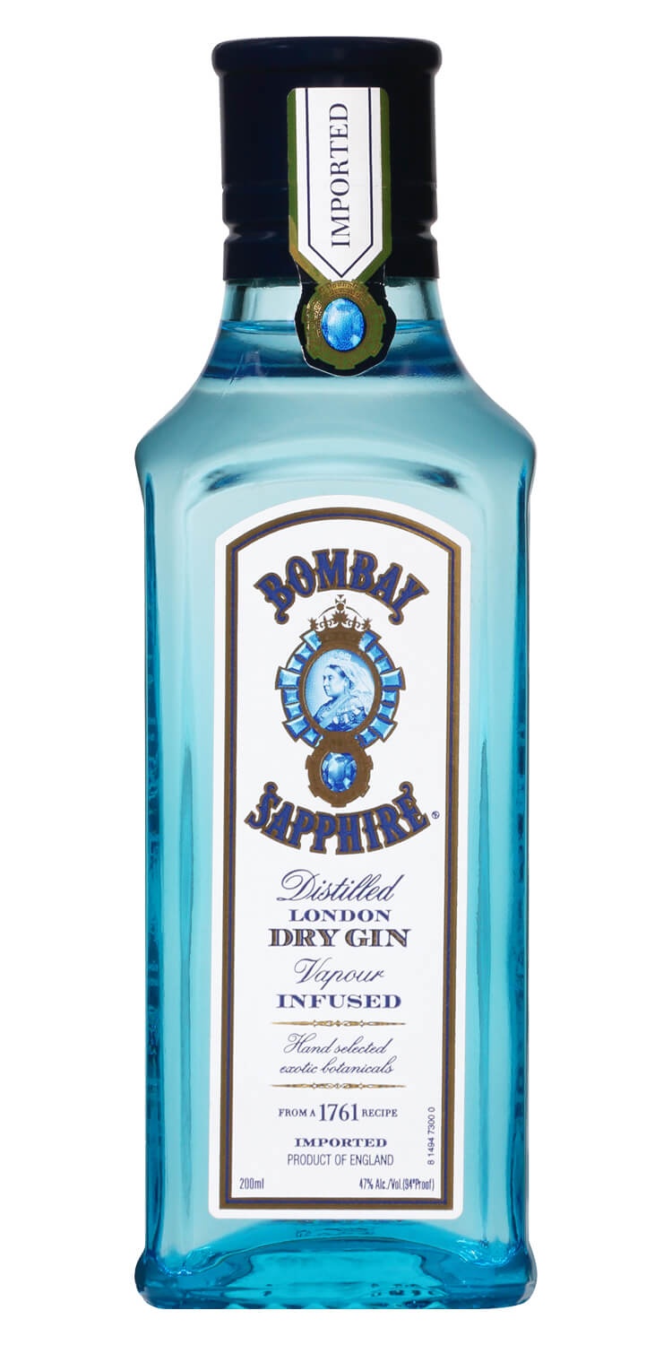 slide 1 of 1, Bombay Sapphire Gin, 200 ml