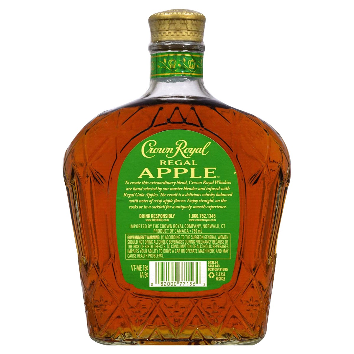 slide 2 of 2, Crown Royal Regal Apple Flavored Whisky, 750 ml