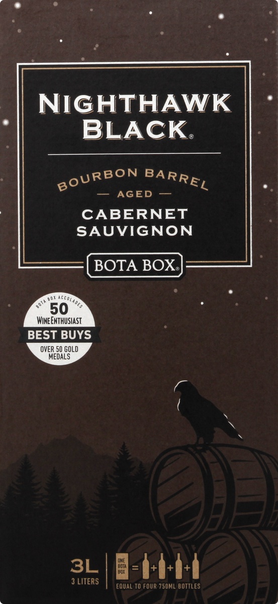 Bota Box Nighthawk Black Bourbon Barrel Aged Sauvignon 3 liter