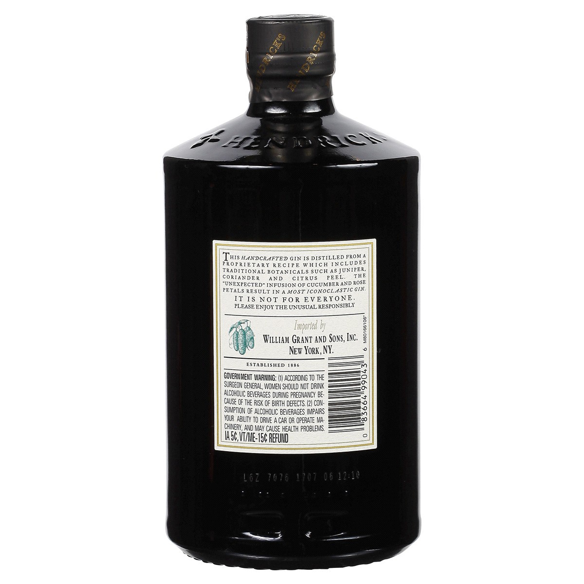 slide 2 of 2, Hendrick's Gin, 750 ml