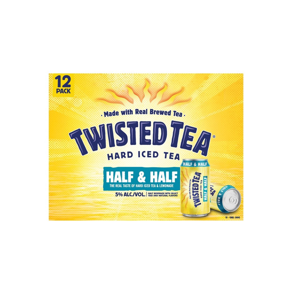 Twisted Tea Half and Half Hard Iced Tea 12pk/12 fl oz Cans 12 ct; 12 fl oz Shipt