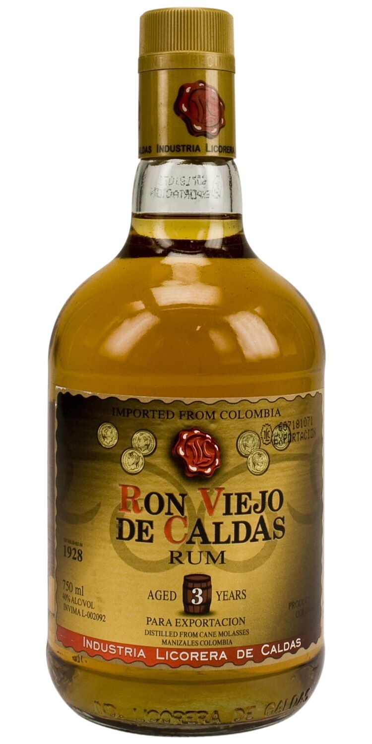 slide 1 of 1, Ron Viejo Caldas 3 Year Rum, 750 ml