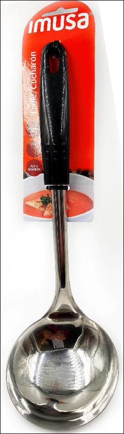 slide 1 of 1, IMUSA S/S Ladle W/Blk Hndl, 1 ct