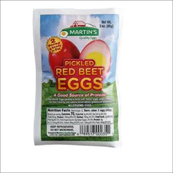 Martins Pickled Red Beet Hard-Boiled Eggs