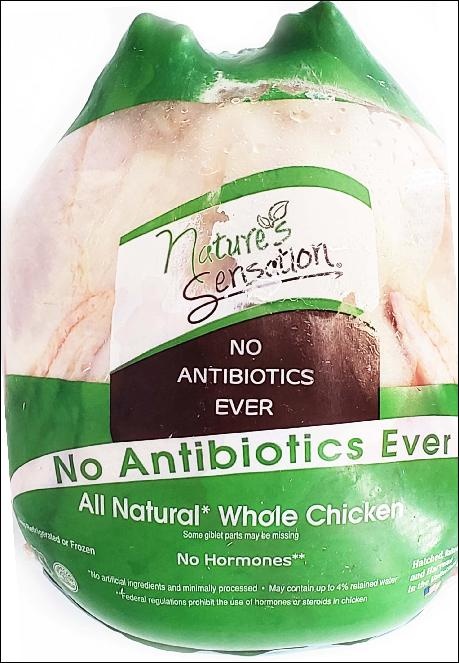 Whole Chicken, No Antibiotics Ever