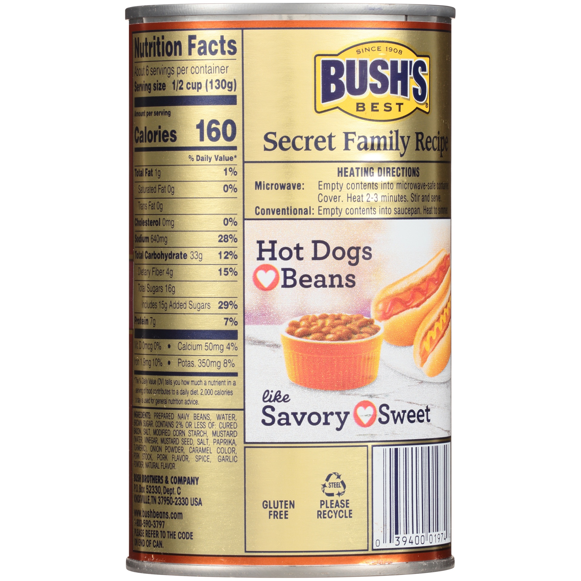 slide 5 of 6, Bush's Best Bush's Country Style Baked Beans 28 oz, 28 oz