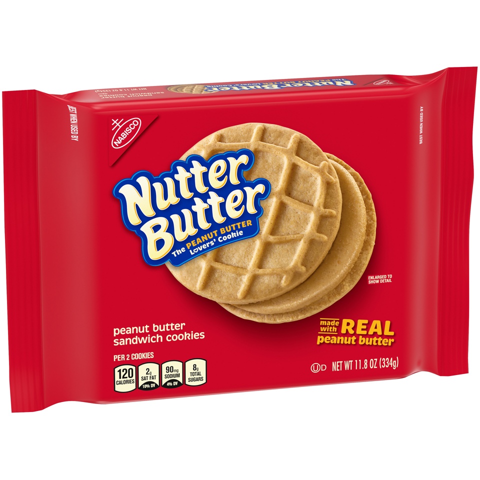 slide 3 of 9, Nutter Butter Peanut Butter Sandwich Cookies, 11.8 oz, 11.8 oz