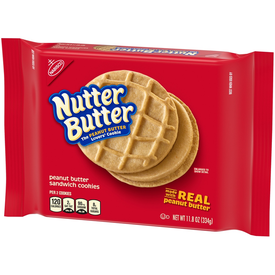 slide 4 of 9, Nutter Butter Peanut Butter Sandwich Cookies, 11.8 oz, 11.8 oz