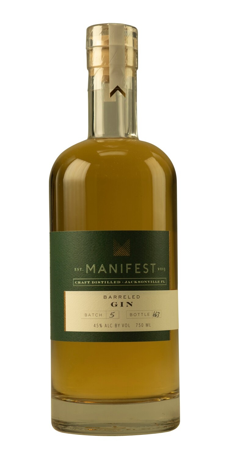 slide 1 of 1, Manifest Distilling Barreled Gin, 750 ml