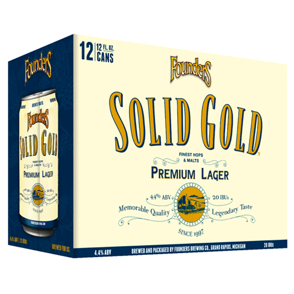 slide 1 of 1, Founders Brewing Co. Solid Gold, 12 ct; 12 oz