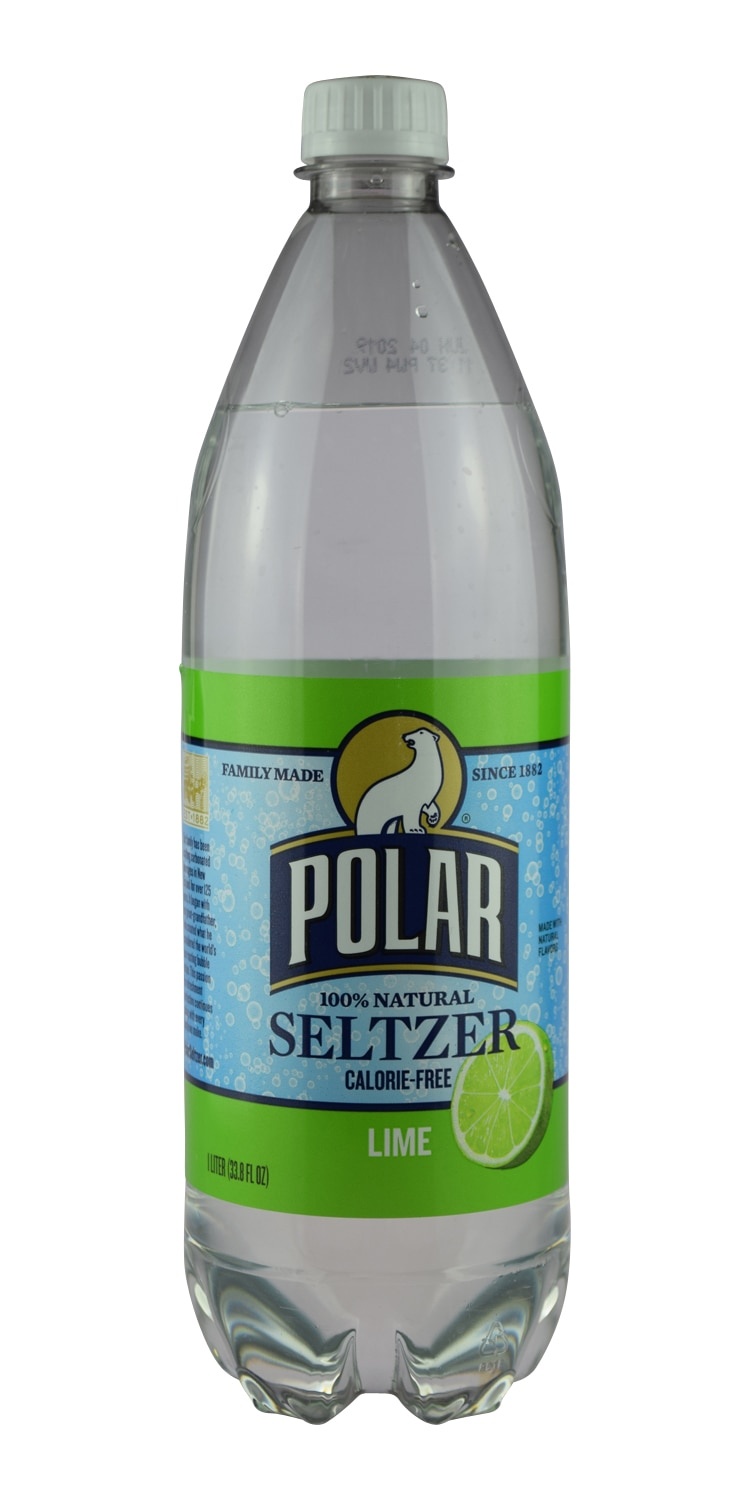 slide 1 of 1, Polar Seltzer Lime, 1.0 liter