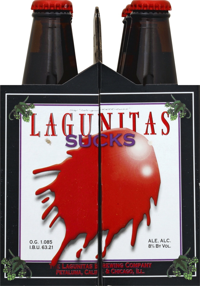 slide 3 of 4, Lagunitas Sucks 6pkb, 6 ct; 12 oz