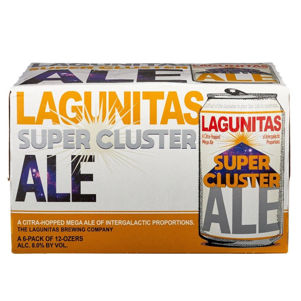 slide 3 of 3, Lagunitas Super Cluster Ale, 6 Pack, 12 fl. oz. Cans, 6 ct; 12 oz