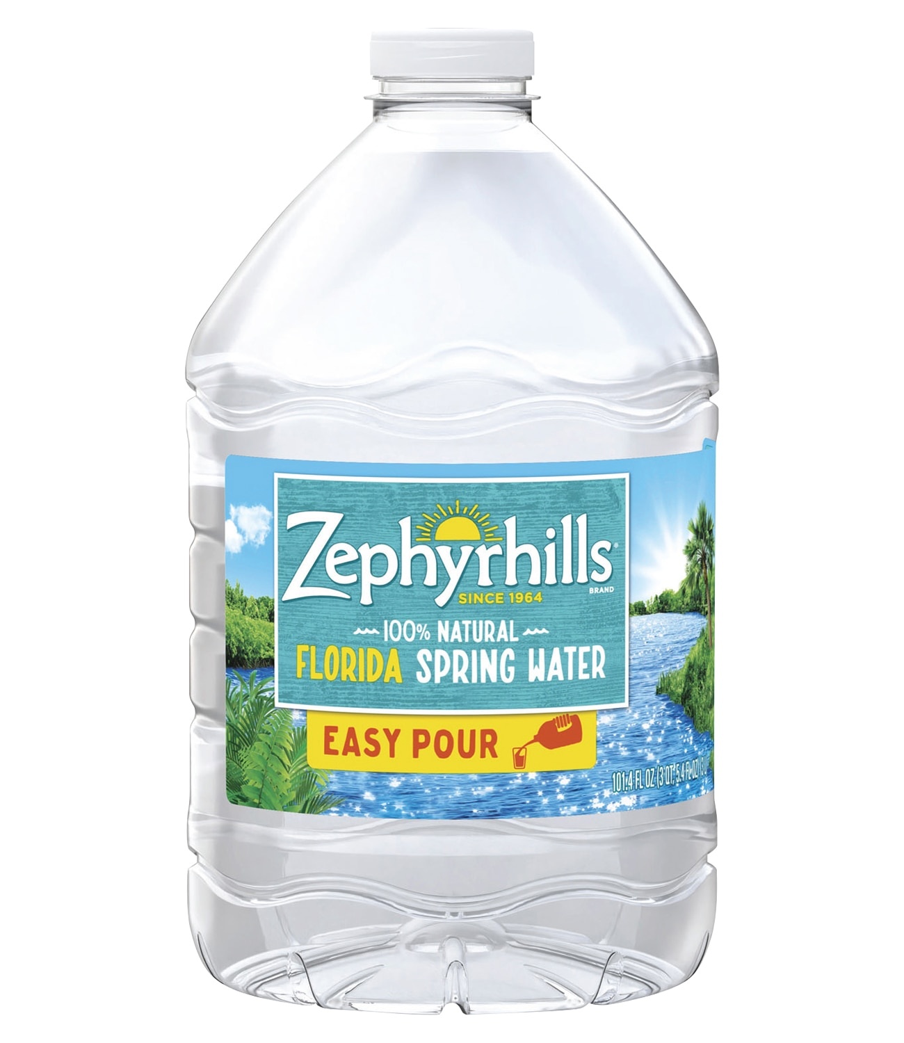 slide 1 of 1, Zephyrhills Spring Water 3-L, 3.0 liter