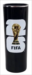 Fifa World Cup 2026 Silver Logo Tequila Shooter Black