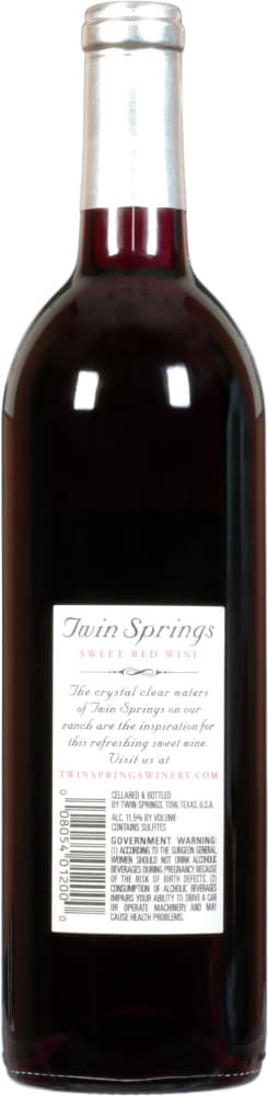 slide 2 of 2, Twin Springs Sweet Red, 750 ml