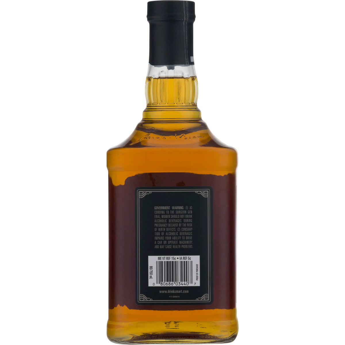 slide 2 of 2, Jim Beam Black Extra-Aged Kentucky Straight Bourbon Whiskey 750 ml with Glasses, 750 ml