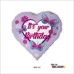 Trico 18 Heart Its Your Birthday Foil Balloon - Lavender