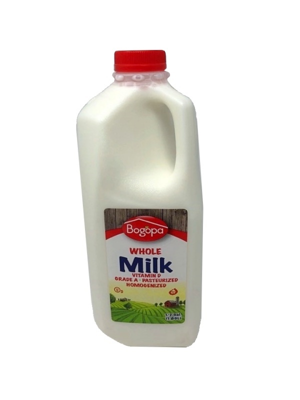 slide 1 of 1, Bogopa Whole Milk Half Gallon, 64 fl oz