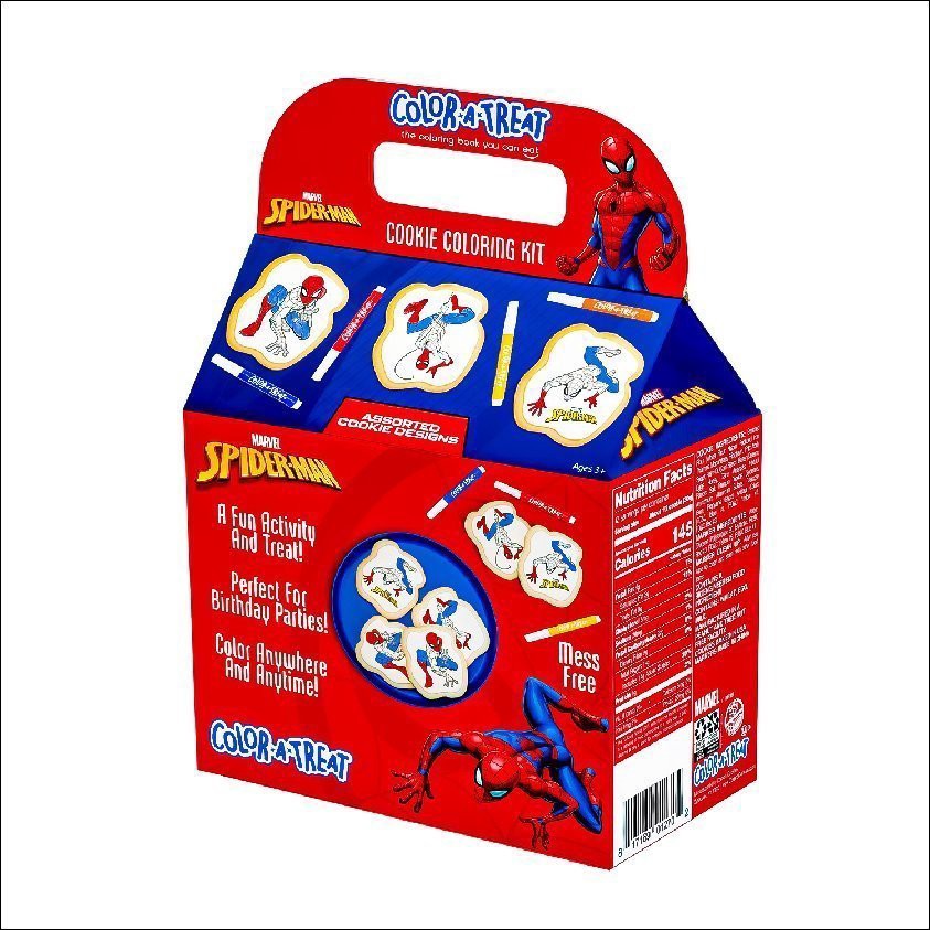 slide 1 of 1, Color A Treat Marvel Spider-Man Cookie Coloring Kit, 12 oz