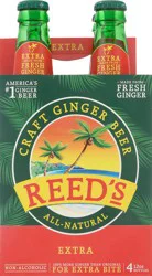 Reed's Extra Ginger Beer 4 Bottles - 4 ct