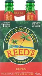 Reed's Extra Ginger Beer 4 Bottles - 4 ct