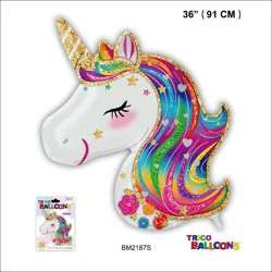 Trico 36 Unicorn Foil Balloon - Assorted
