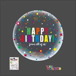 Trico 18 Clear Bubble Balloon - Happy Birthday