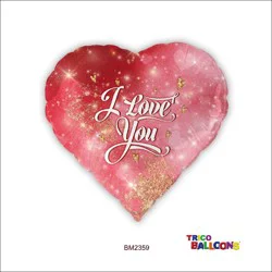 Trico 18 I Love You Foil Balloon - Red