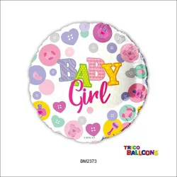 Trico 18 Baby Girl Foil Balloon - Pink