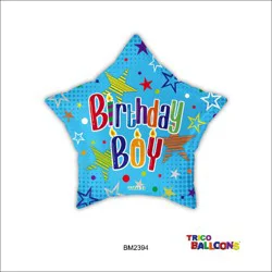 Trico 18 Birthday Boy Balloon Foil - Blue