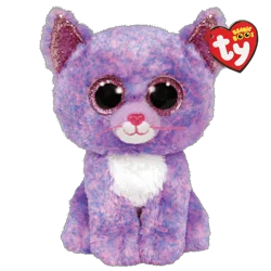 Ty Inc Lavender Cassidy Cat Plush Stuffed Animal