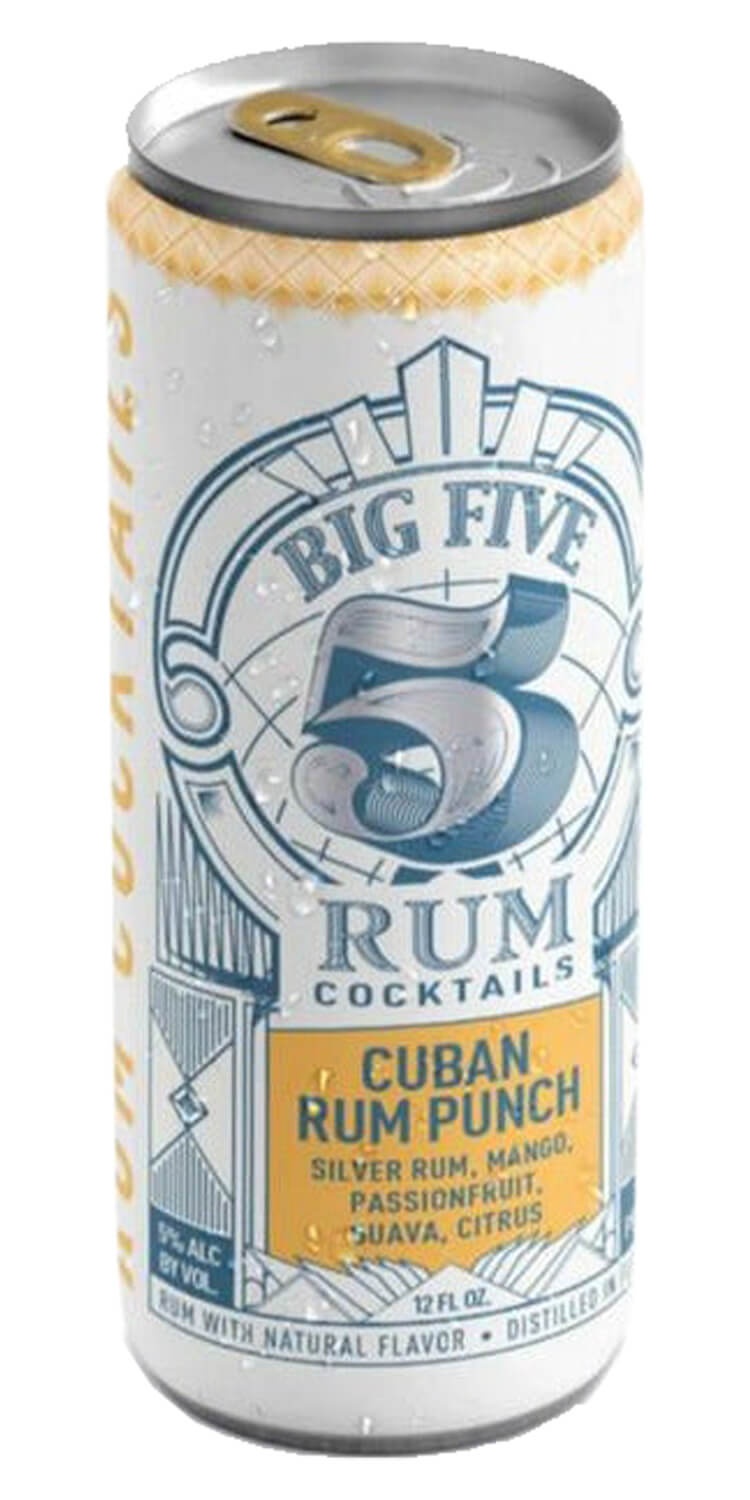 slide 1 of 1, Big 5 Rum Cocktails Cuban Rum Punch, 4 ct; 12 oz