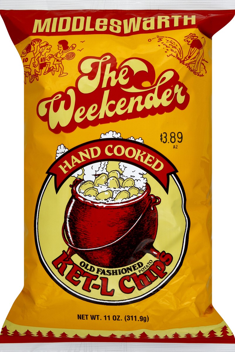 slide 5 of 5, Middleswarth The Weekender Hand Cooked Old Fashioned Ket-L Chips, 10 oz