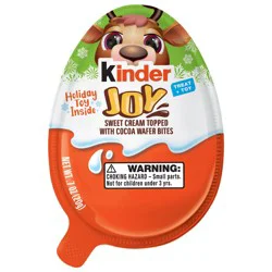 Kinder Joy Egg Holiday Toy Chocolatey Wafer Bites Individually Wrapped