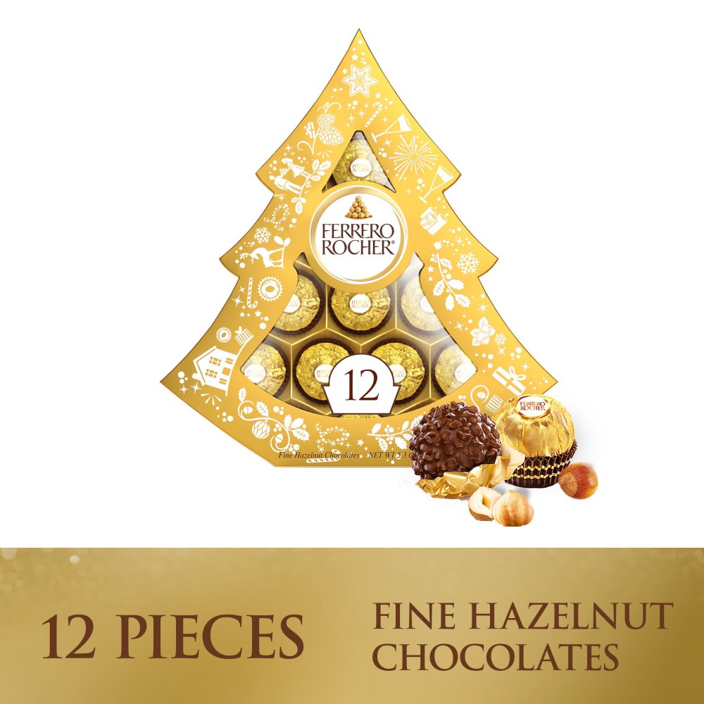 slide 4 of 6, Ferrero Rocher Fine Hazelnut Chocolates, 5.3 oz