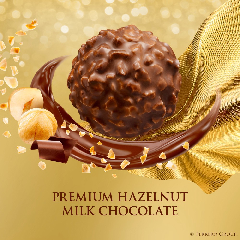 slide 5 of 6, Ferrero Rocher Fine Hazelnut Chocolates, 5.3 oz