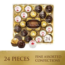 Ferrero Rocher Gourmet Assorted Hazelnut Milk and Dark Chocolate and Coconut Chocolate Gift Box