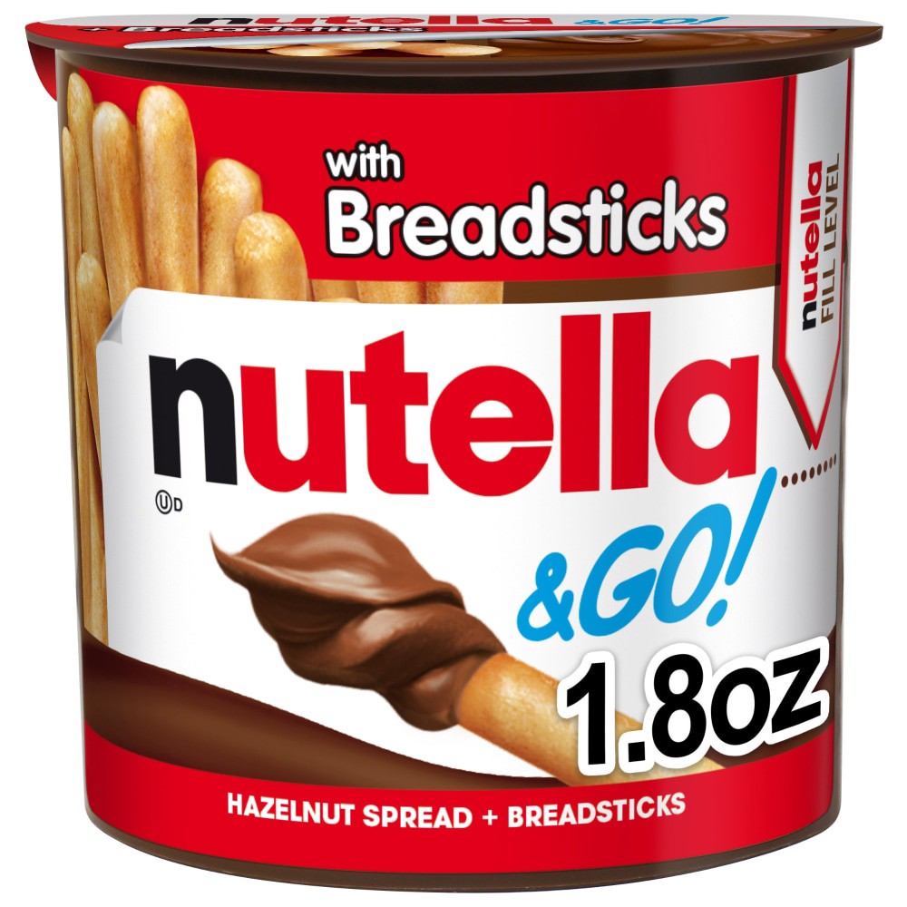 slide 2 of 3, Nutella & Go! Hazelnut Spread + Breadsticks, 1.8 oz