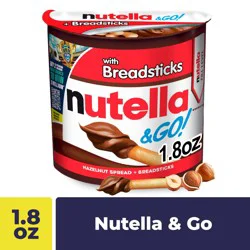 Nutella & Go! Creamy Hazelnut with Cocoa Spread and Breadsticks, 1.8 oz