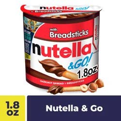 Nutella & Go! Creamy Hazelnut with Cocoa Spread and Breadsticks, 1.8 oz