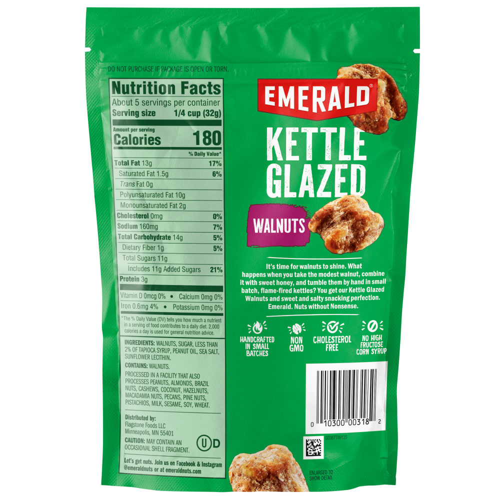 slide 2 of 4, Emerald Kettle Glazed Walnuts 5.5 oz, 5.5 oz