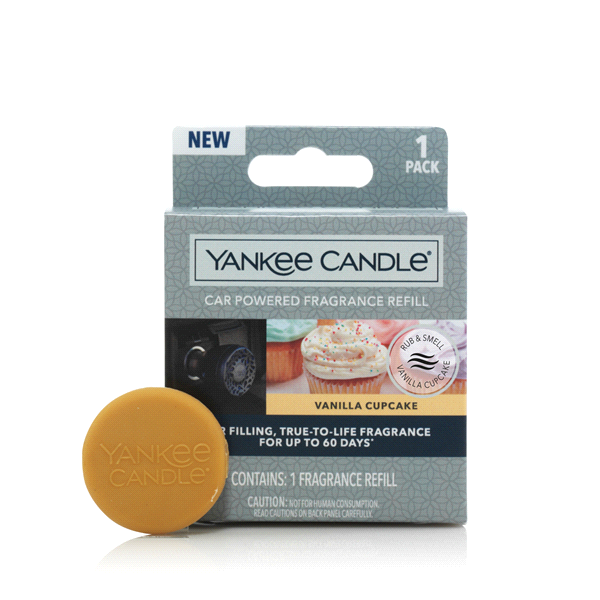 slide 1 of 1, Yankee Candle Car Powered Fragrance Refill Vanilla Cupcake, 1 ct