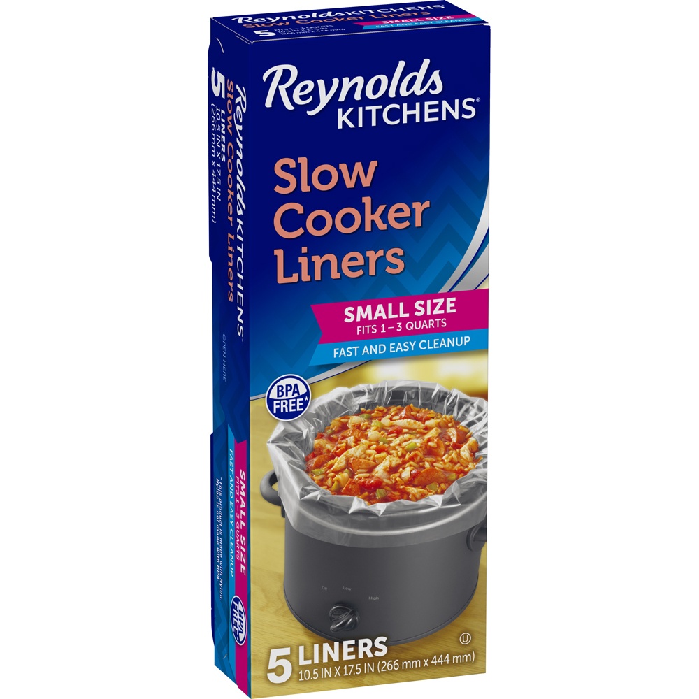 slide 6 of 6, Reynolds Kitchens Slow Cooker Liners Small Size 5 ea, 5 ct