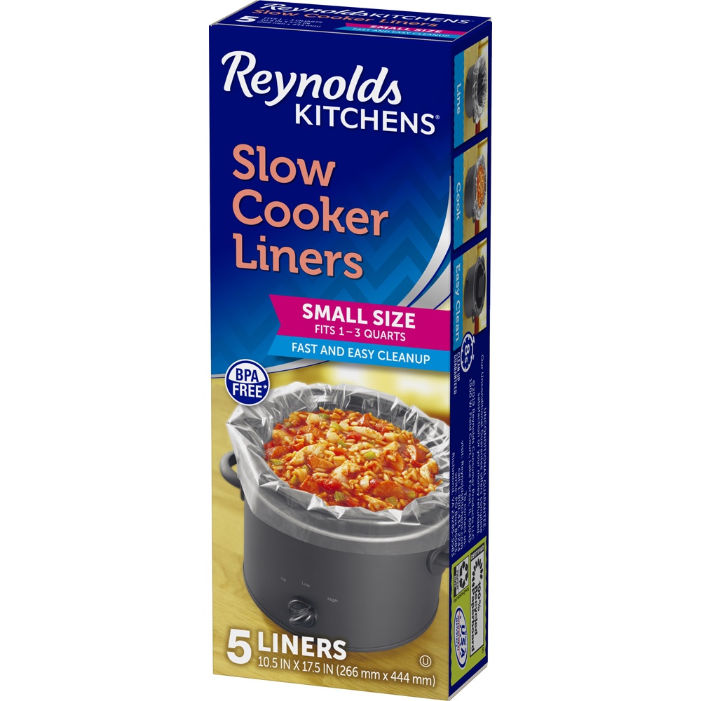 slide 2 of 6, Reynolds Kitchens Slow Cooker Liners Small Size 5 ea, 5 ct