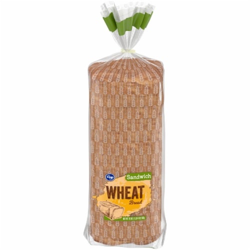 slide 1 of 1, Kroger Tender Twist Wheat Sandwich Bread, 20 oz